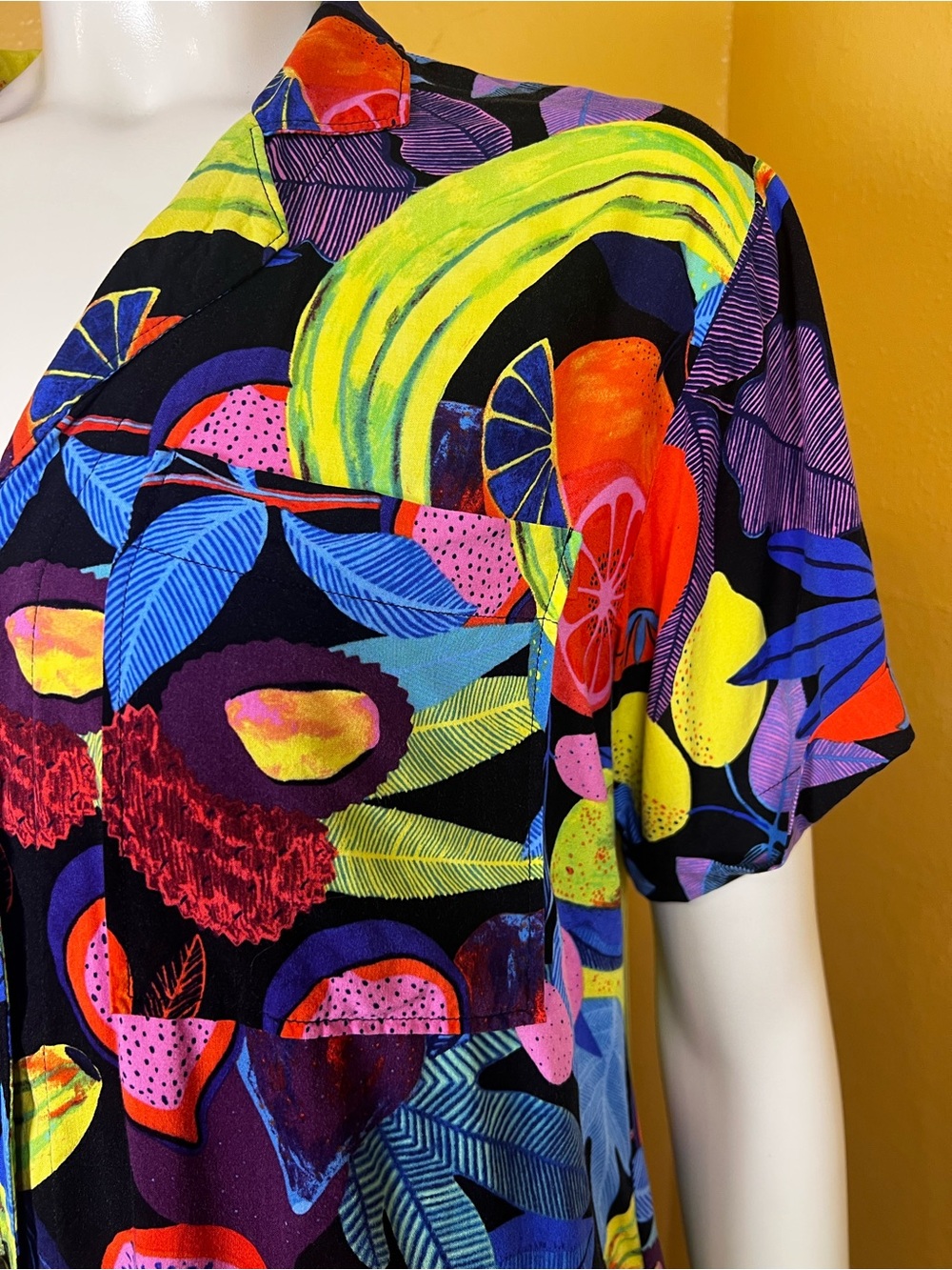 Anthropologie x Orane Sigal Bonanza Surf Tropical Fruit Shirt M - Picture 5 of 10